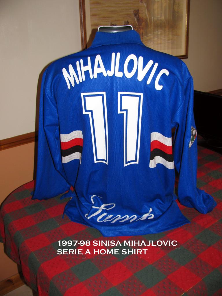 maillot de uc sampdoria domicile 1997-1998 rétro