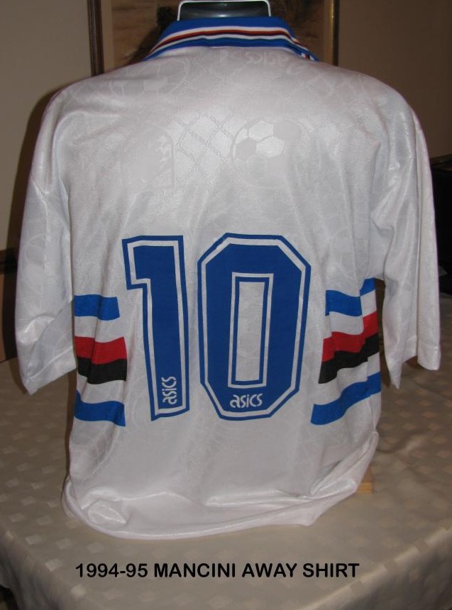 maillot de uc sampdoria exterieur 1994-1995 rétro