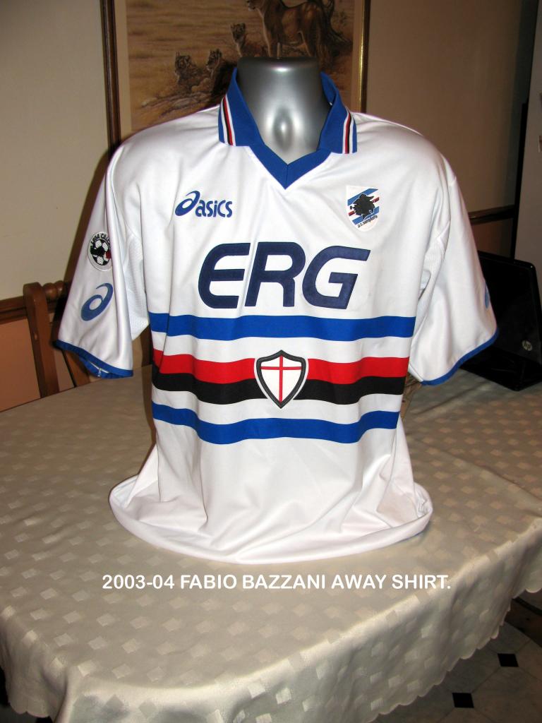 maillot de uc sampdoria exterieur 2003-2004 rétro