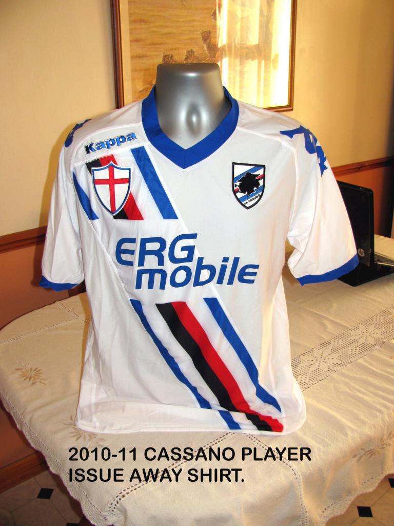 maillot de uc sampdoria exterieur 2010-2011 rétro