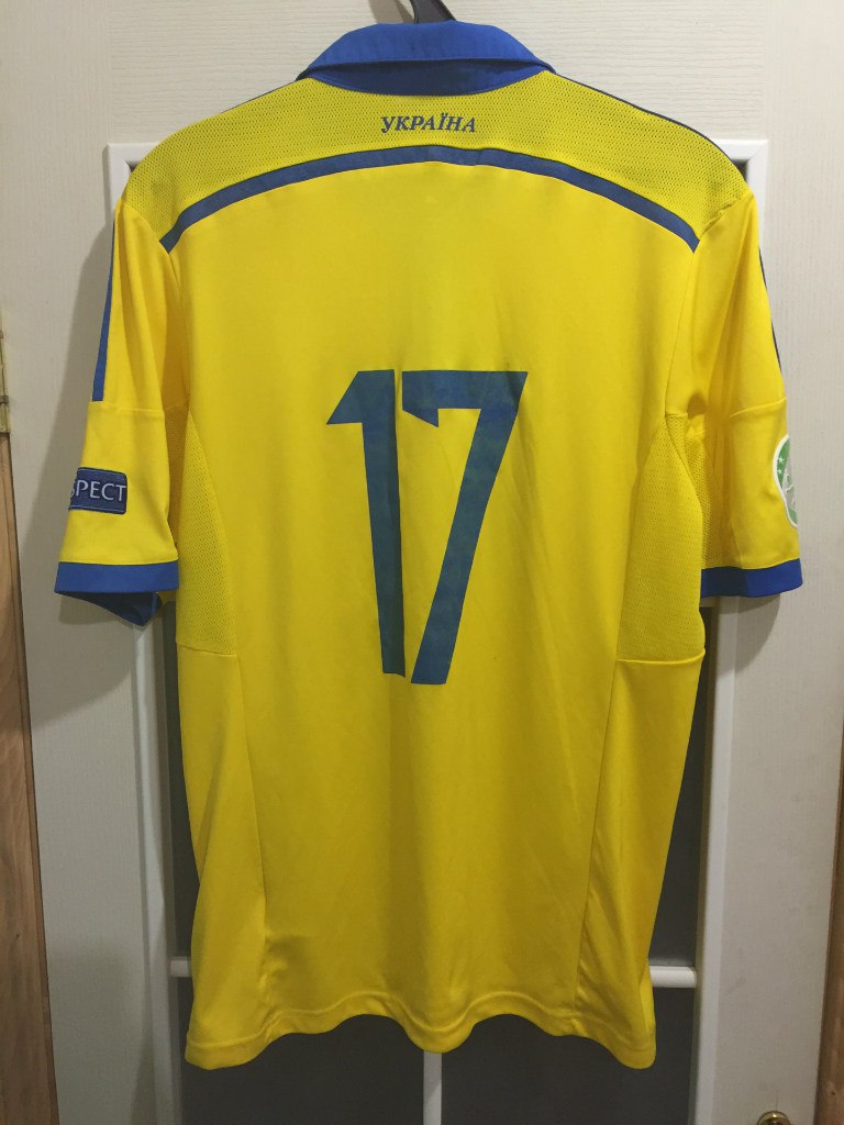 maillot de ukraine domicile 2014-2015 rétro