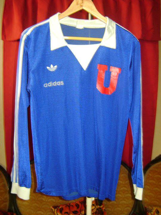 maillot de universidad de chile domicile 1980 rétro