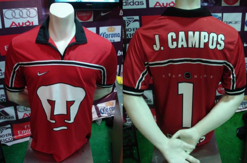 maillot de universidad nacional gardien 1996-1997 rétro