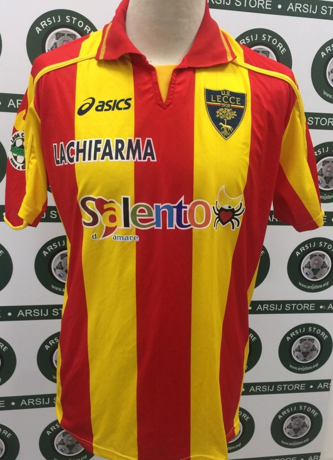 maillot de us lecce domicile 2007-2008 rétro