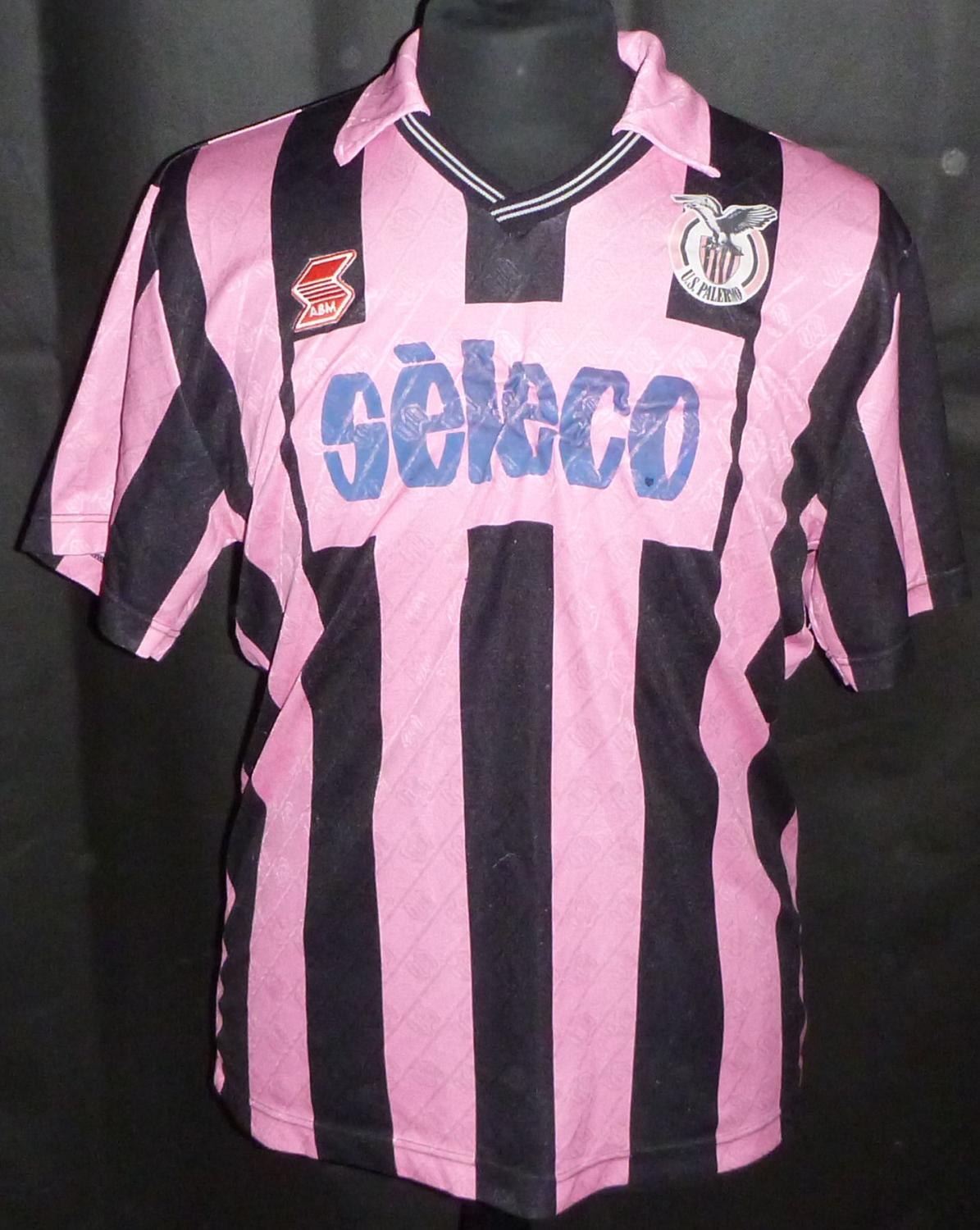 maillot de us palerme domicile 1991-1992 rétro