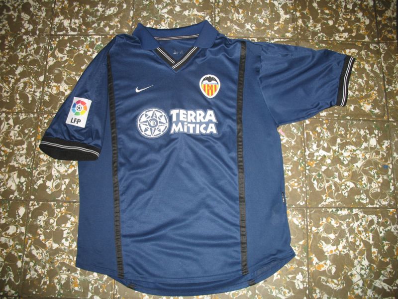 maillot de valence cf exterieur 2000-2001 rétro