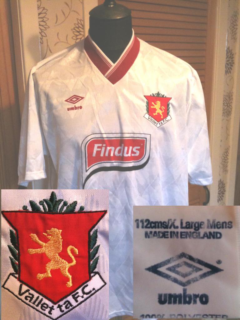 maillot de valletta fc domicile 1992-1994 rétro