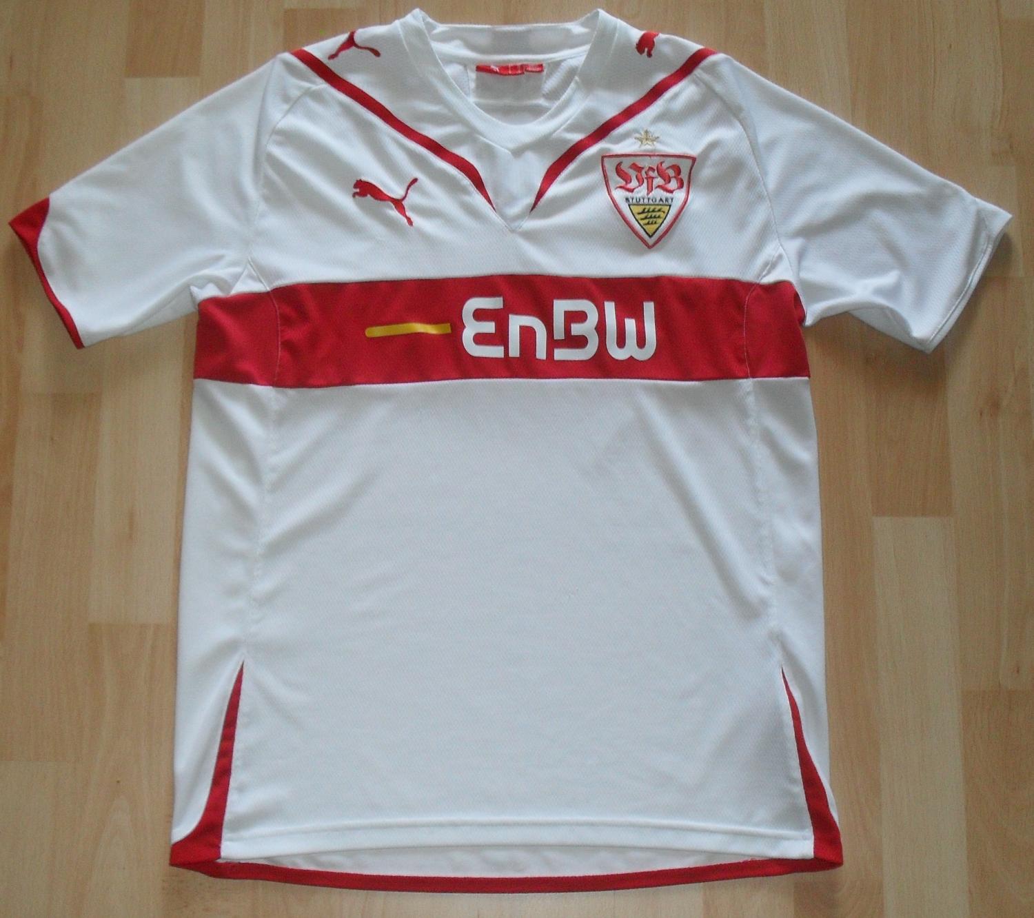 maillot de vfb stuttgart domicile 2009-2010 rétro