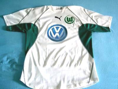 maillot de vfl wolfsbourg domicile 2002-2003 rétro