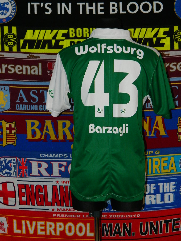 maillot de vfl wolfsbourg domicile 2007-2008 rétro