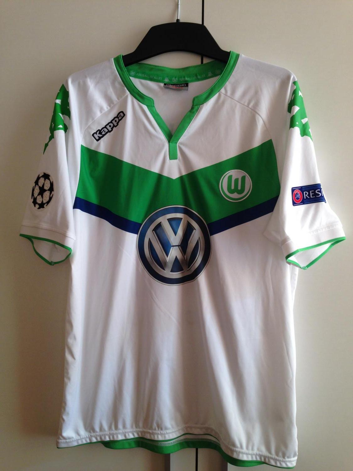 maillot de vfl wolfsbourg domicile 2015-2016 rétro