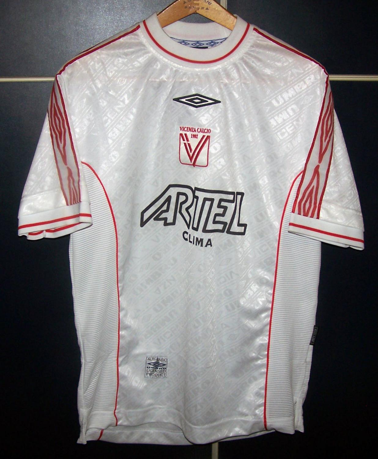 maillot de vicenza calcio exterieur 2000-2001 rétro