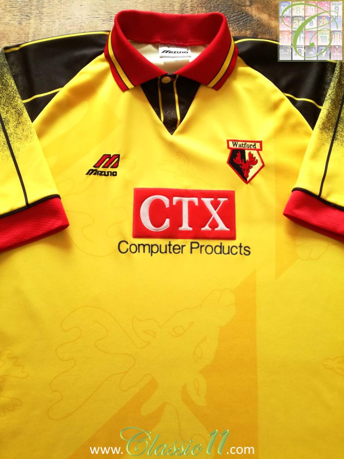 maillot de watford fc domicile 1996-1997 rétro