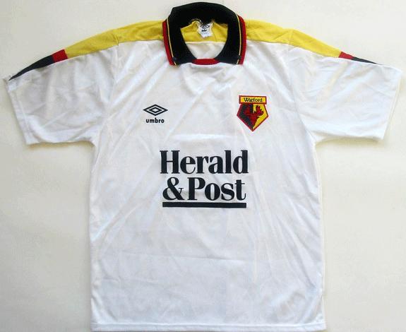 maillot de watford fc exterieur 1989-1991 pas cher