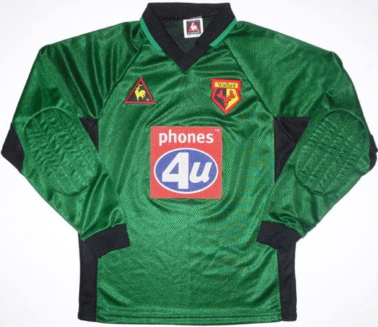 maillot de watford fc gardien 1999-2001 rétro