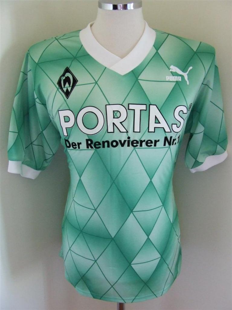 maillot de werder brême exterieur 1989-1990 rétro