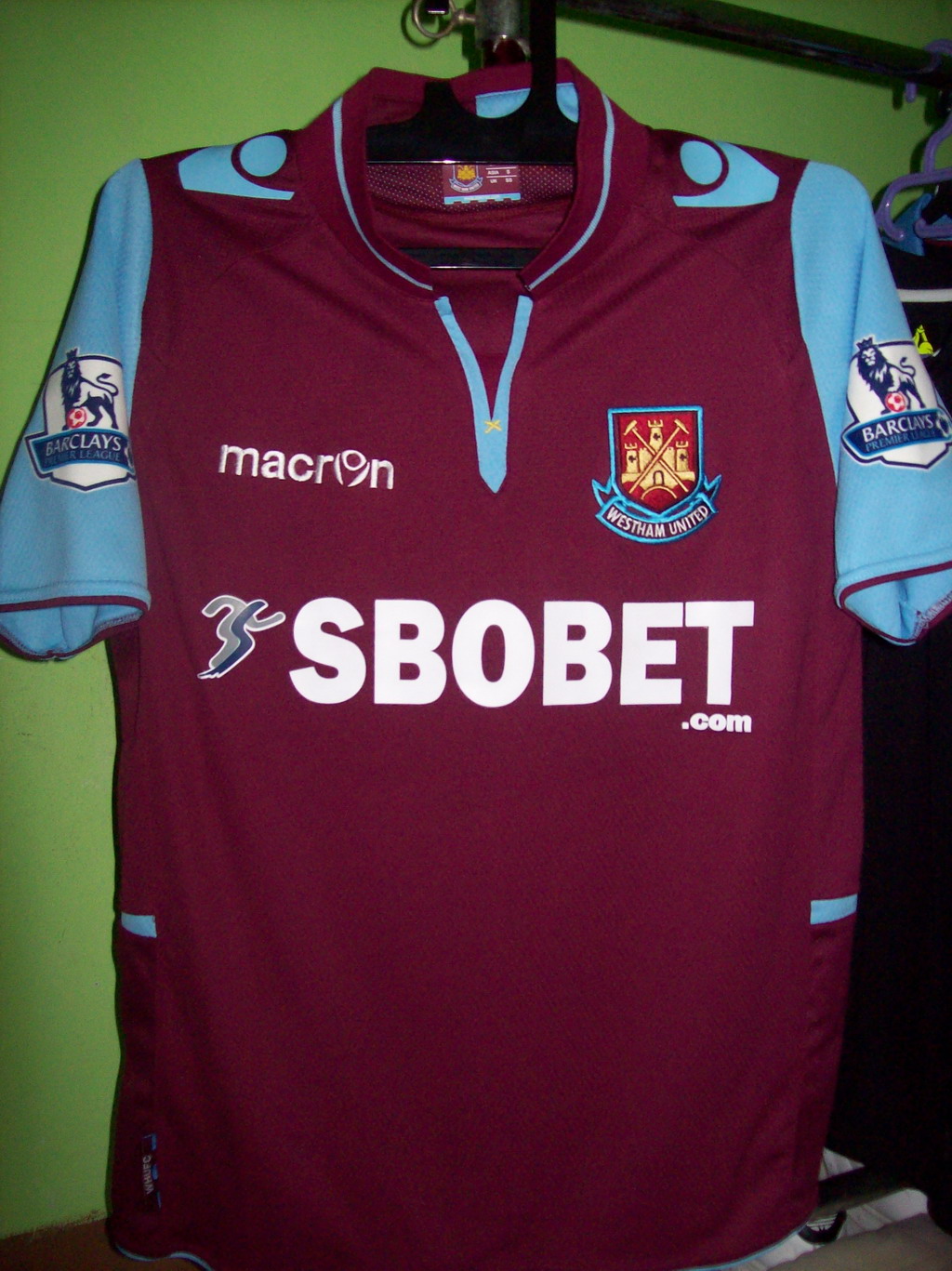 maillot de west ham united domicile 2012-2013 pas cher