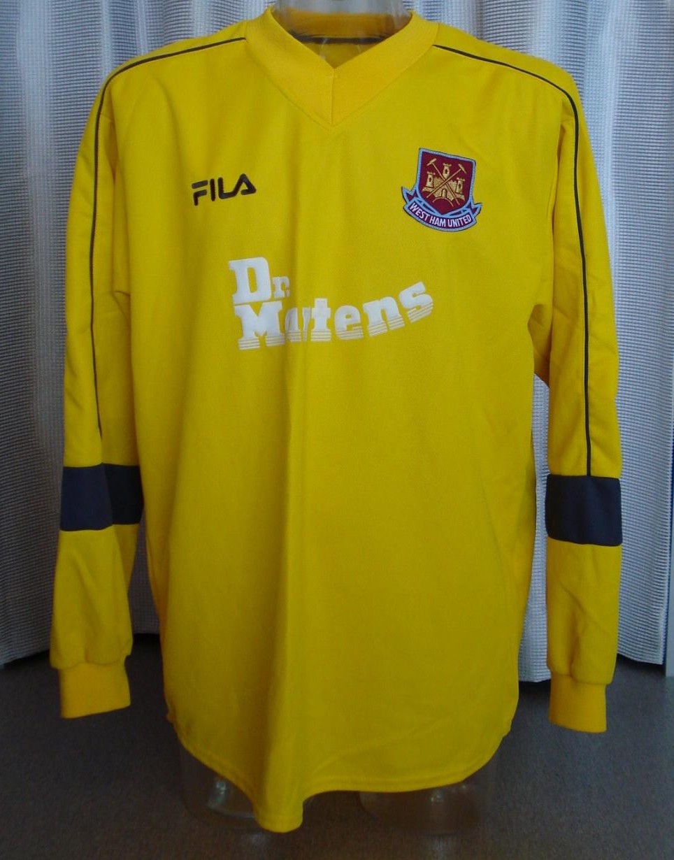 maillot de west ham united gardien 2001-2003 pas cher