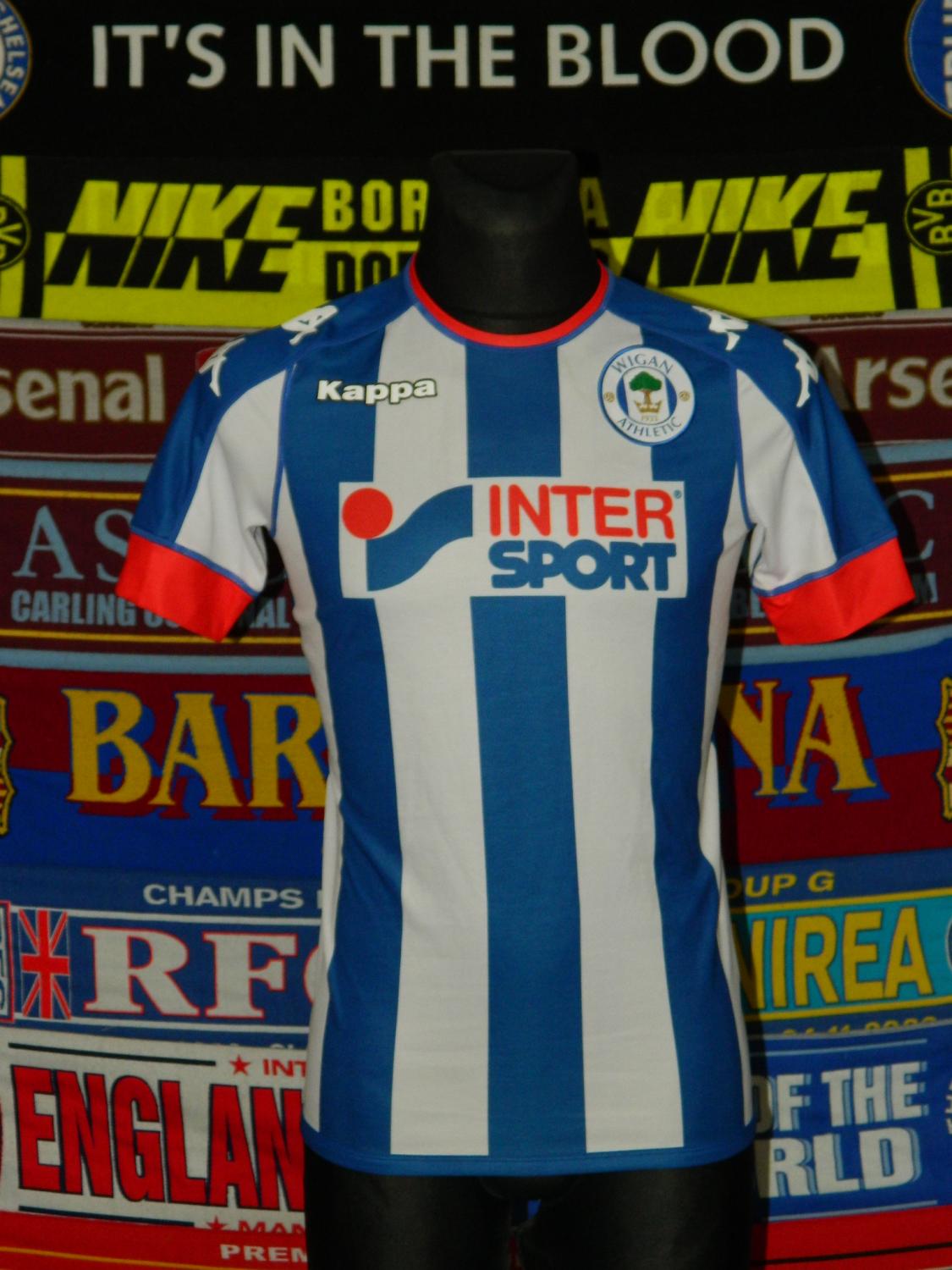 maillot de wigan athletic domicile 2016-2017 rétro