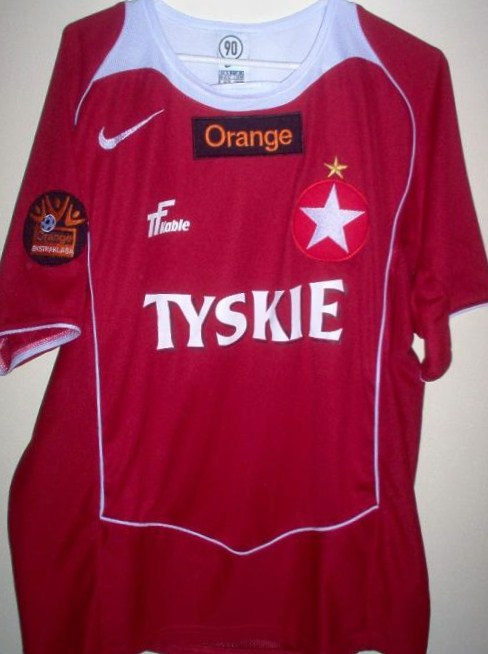 maillot de wisła kraków domicile 2005-2006 rétro
