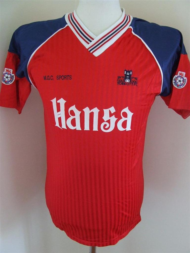 maillot de york city domicile 1989-1990 rétro