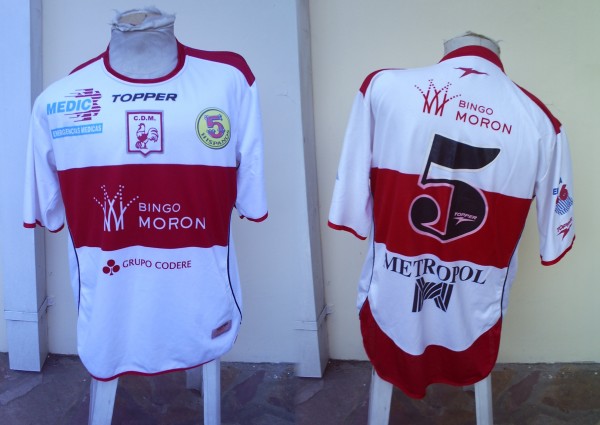 maillot deportivo morón domicile 2007 rétro