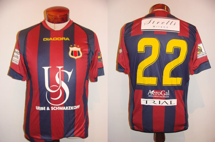 maillot deportivo quito domicile 2009 rétro