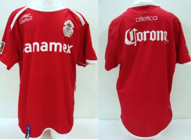 maillot deportivo toluca domicile 2004-2005 pas cher