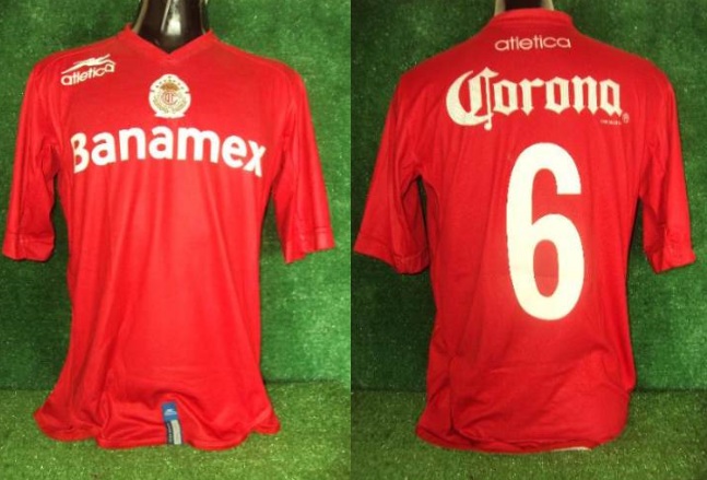 maillot deportivo toluca domicile 2005-2006 rétro
