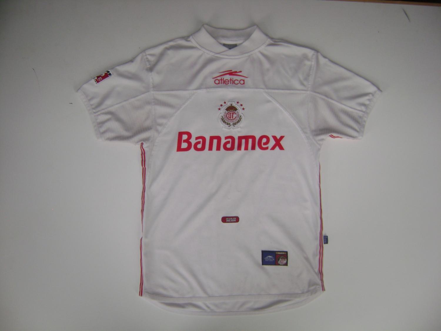 maillot deportivo toluca exterieur 2001 rétro