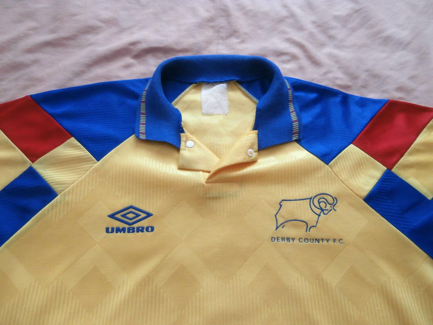 maillot derby county fc exterieur 1992-1993 rétro maillot derby county fc exterieur 1992-1993 rétro