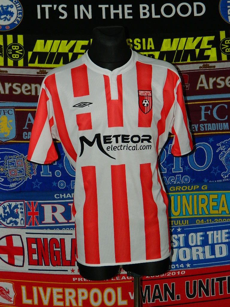 maillot derry city fc domicile 2007-2008 rétro