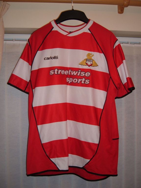 maillot doncaster rovers fc domicile 2003-2005 rétro