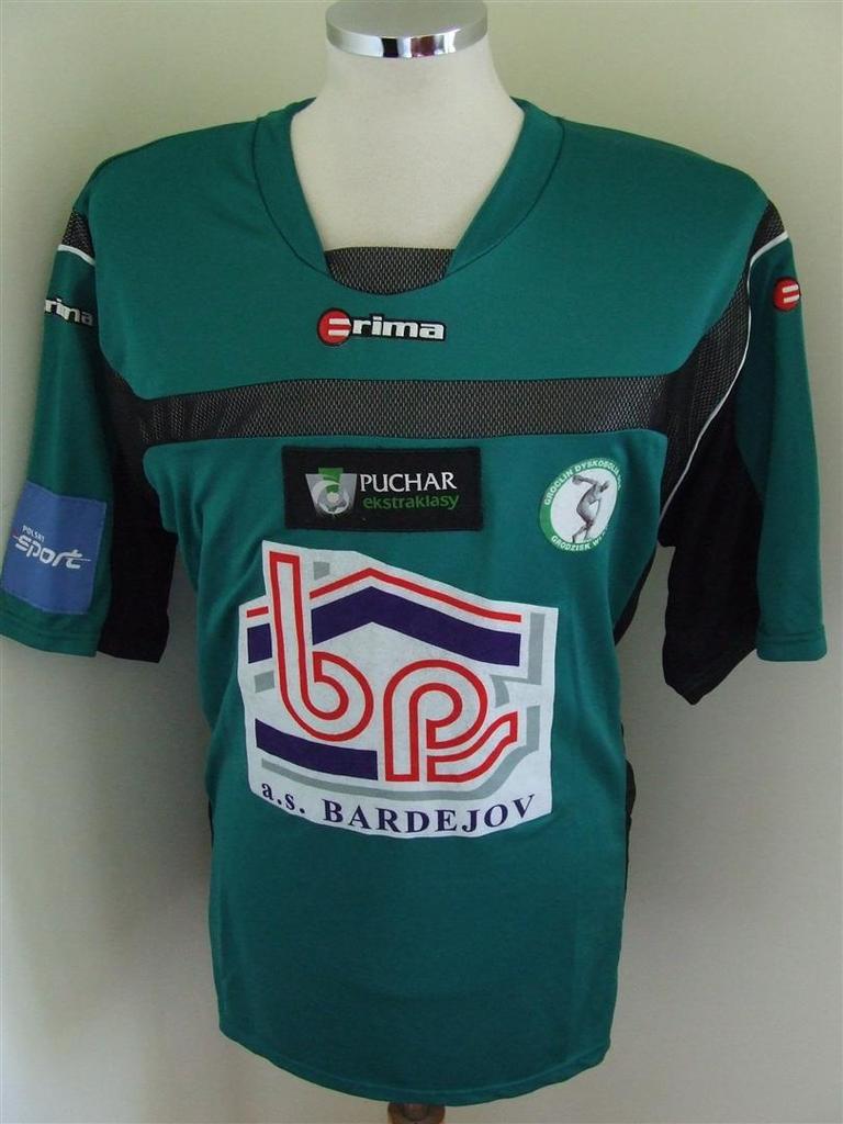 maillot dyskobolia grodzisk wielkopolski réplique 2007-2008 rétro