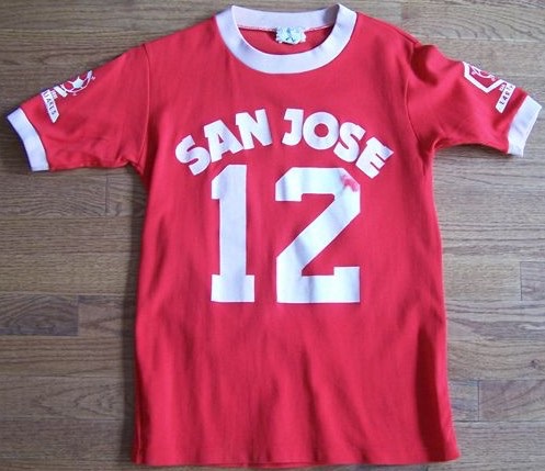 maillot earthquakes de san josé domicile 1974 rétro