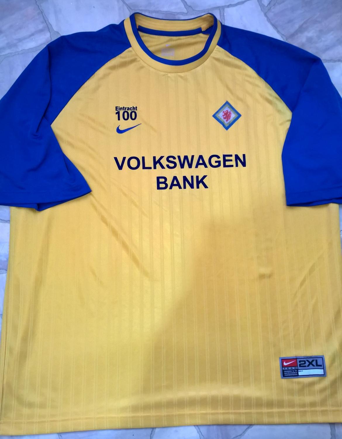 maillot eintracht brunswick domicile 2001-2002 rétro