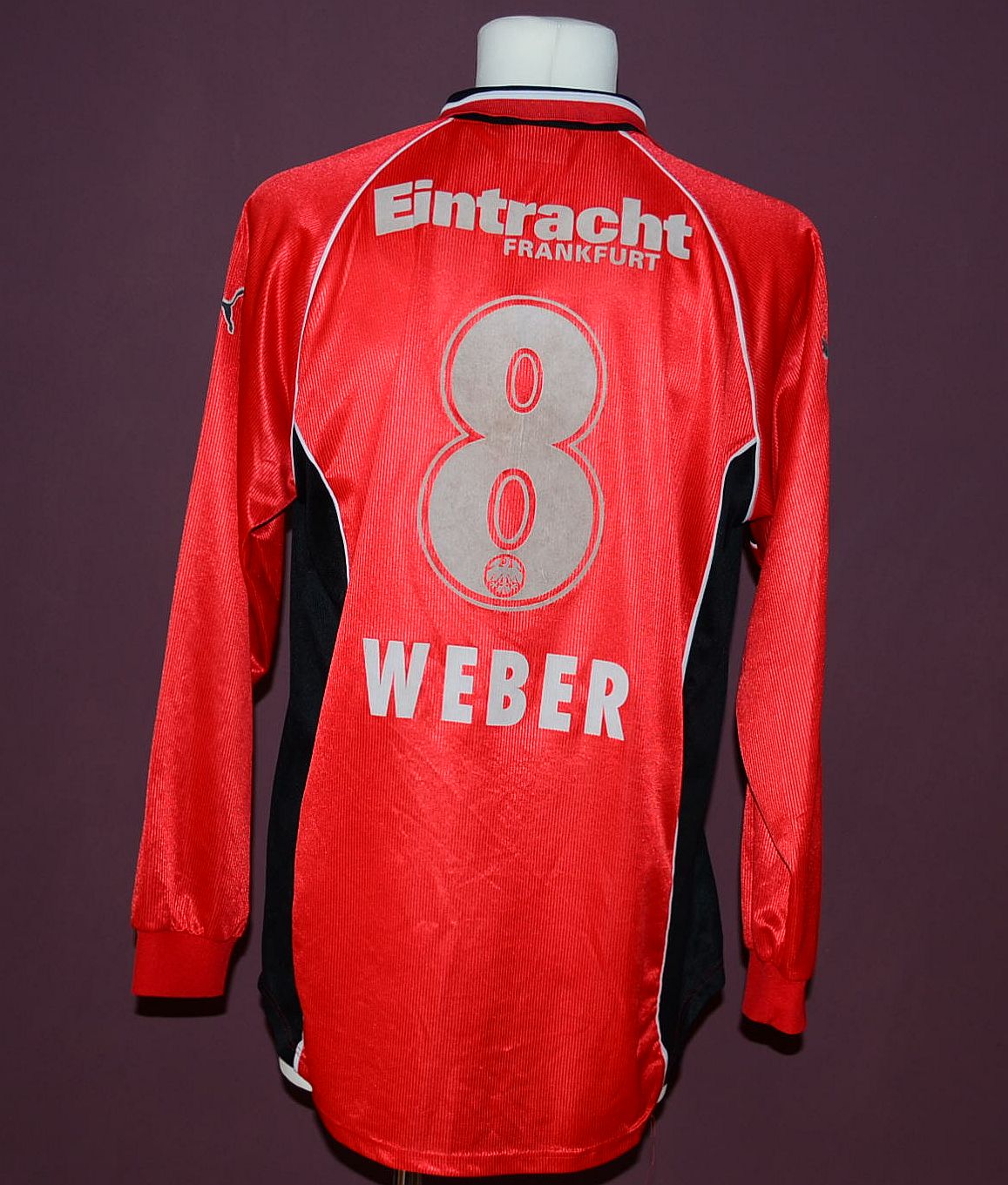 maillot eintracht francfort domicile 2000-2001 rétro maillot eintracht francfort domicile 2000-2001 rétro