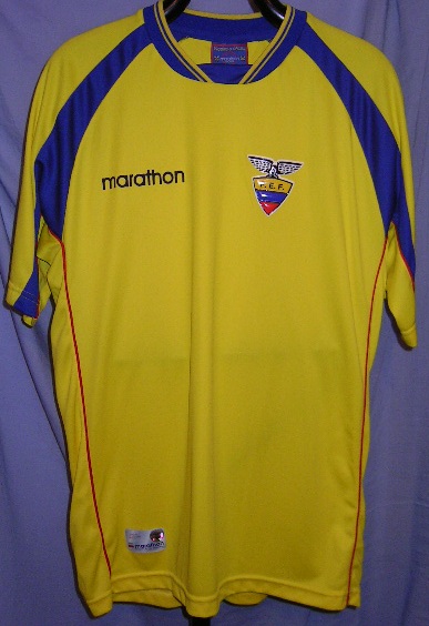 maillot équateur domicile 2002-2003 pas cher