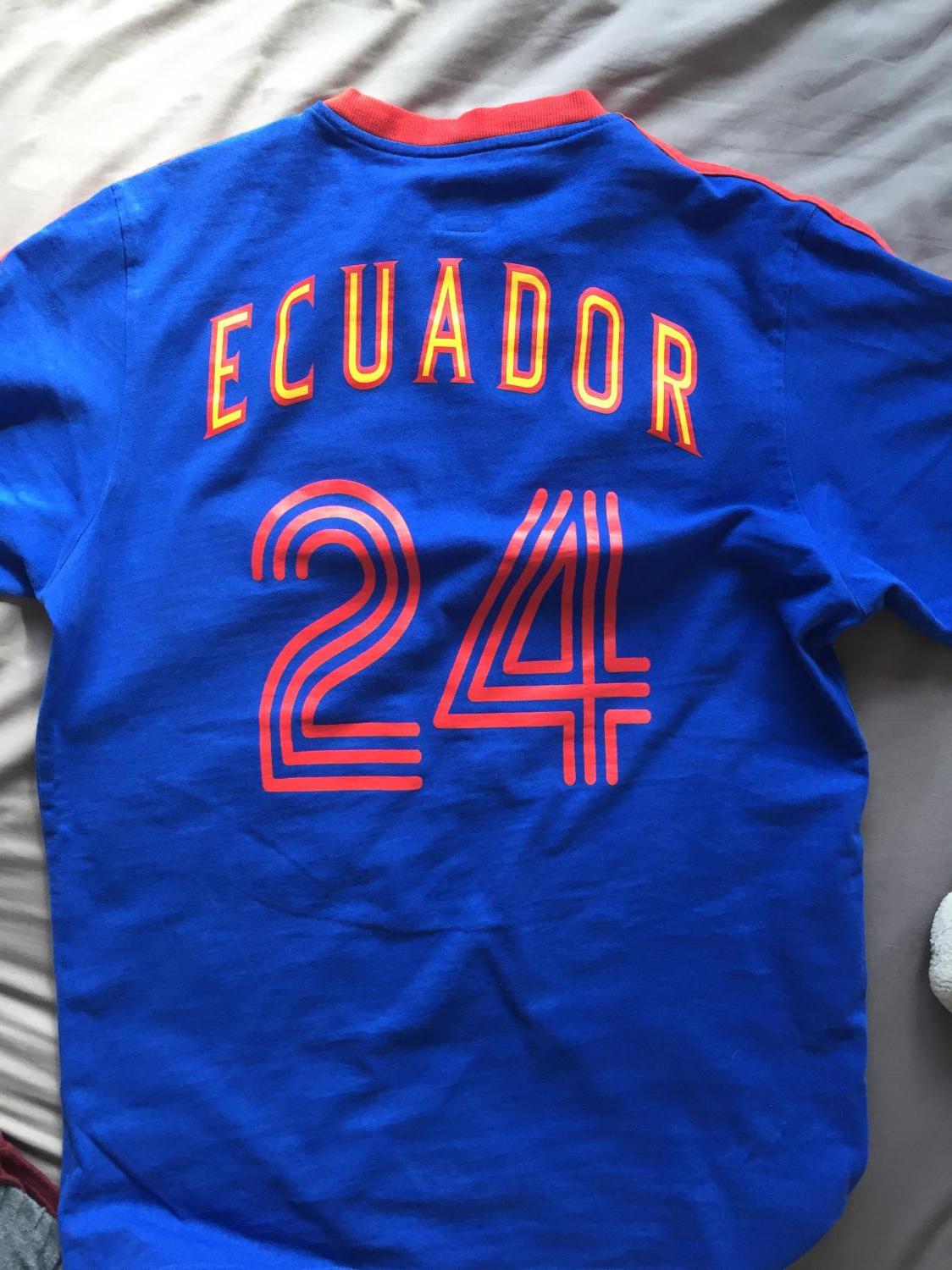 maillot équateur réplique 1980-1984 rétro