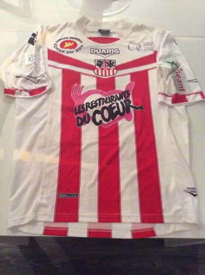 maillot équipe de ac ajaccio domicile 2012-2013 rétro