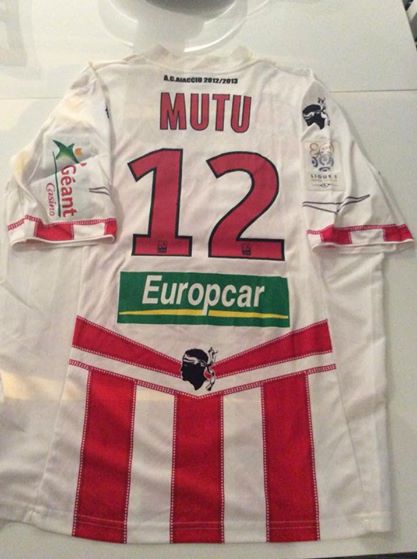 maillot équipe de ac ajaccio domicile 2012-2013 rétro maillot équipe de ac ajaccio domicile 2012-2013 rétro