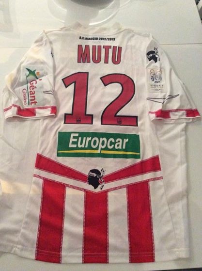 maillot équipe de ac ajaccio domicile 2012-2013 rétro