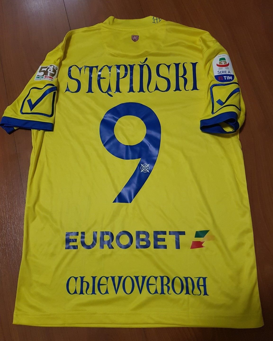 maillot équipe de ac chievoverona domicile 2018-2019 rétro maillot équipe de ac chievoverona domicile 2018-2019 rétro