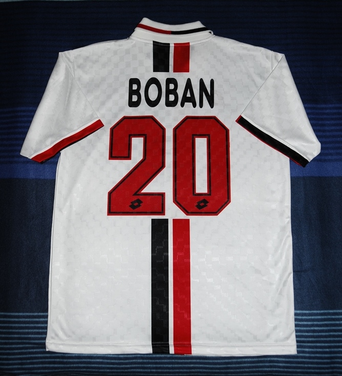 maillot équipe de ac milan exterieur 1995-1997 rétro maillot équipe de ac milan exterieur 1995-1997 rétro
