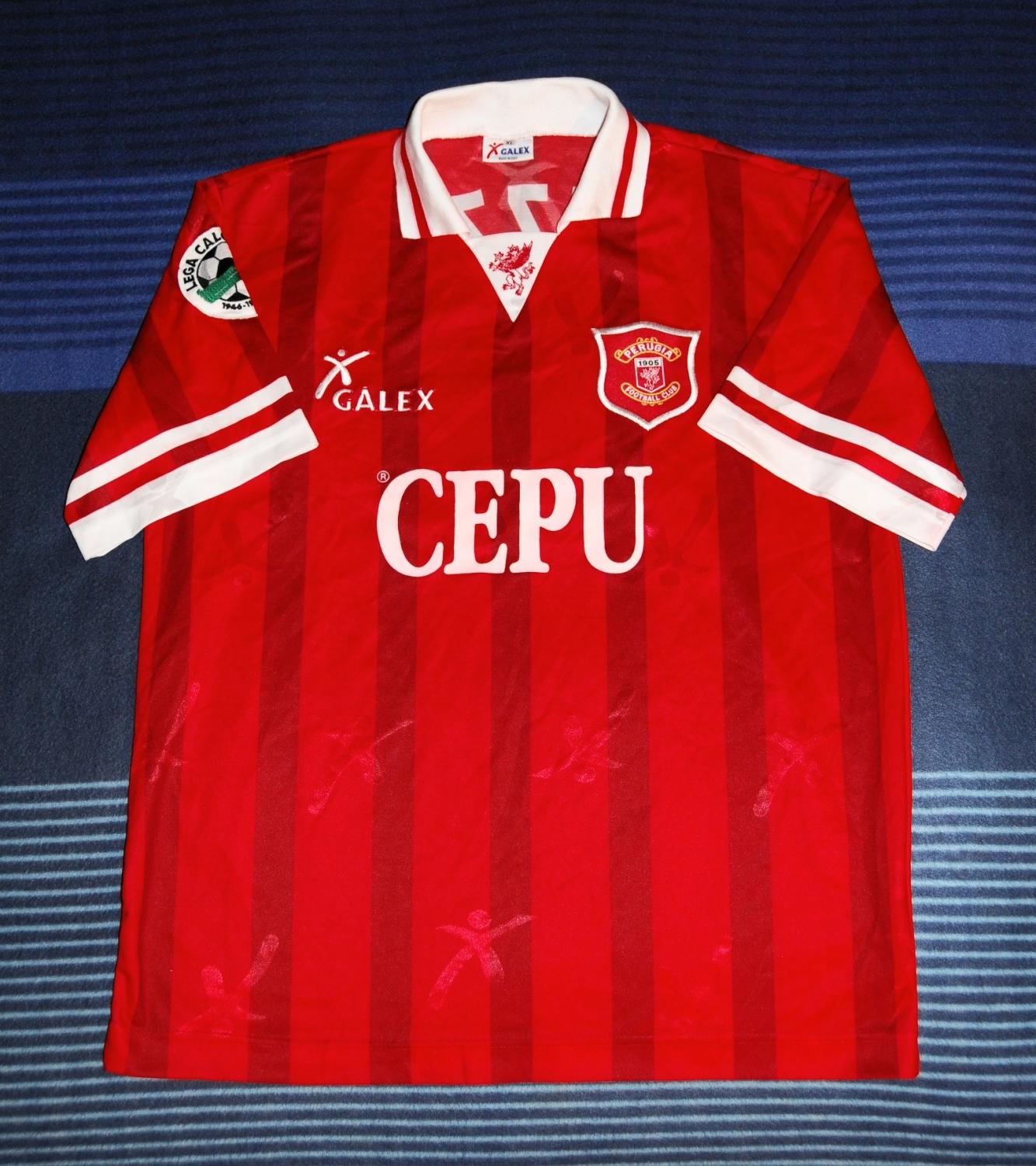 maillot équipe de ac pérouse calcio domicile 1996-1997 pas cher