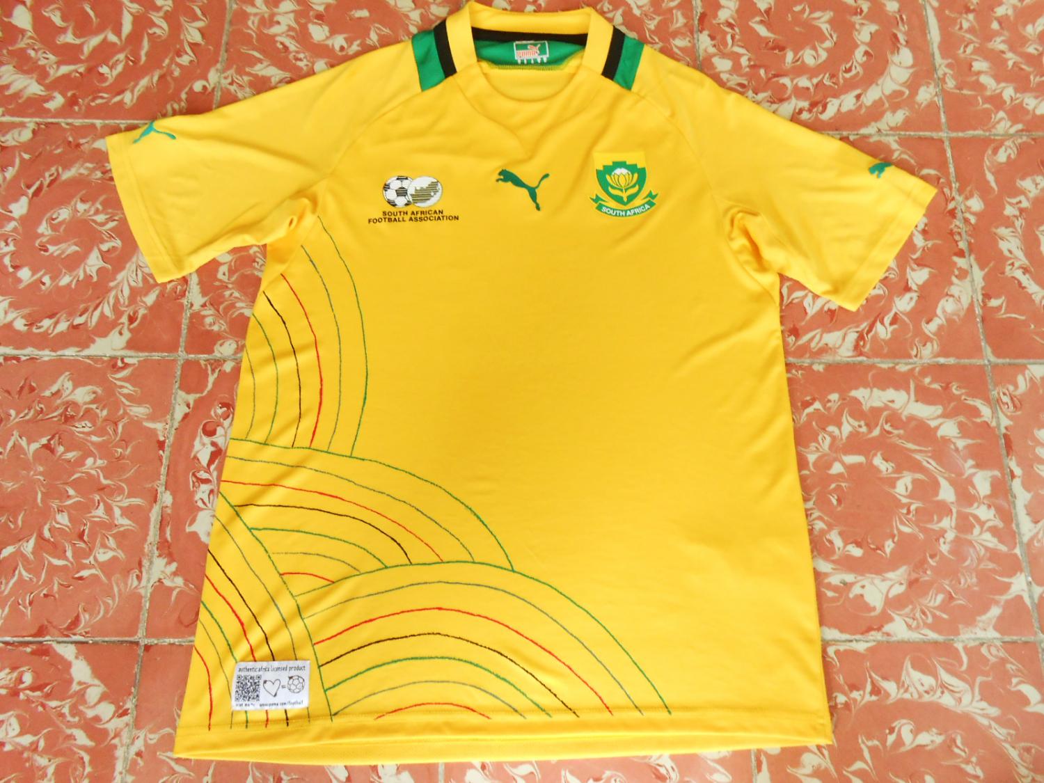 maillot équipe de afrique du sud domicile 2012-2014 rétro