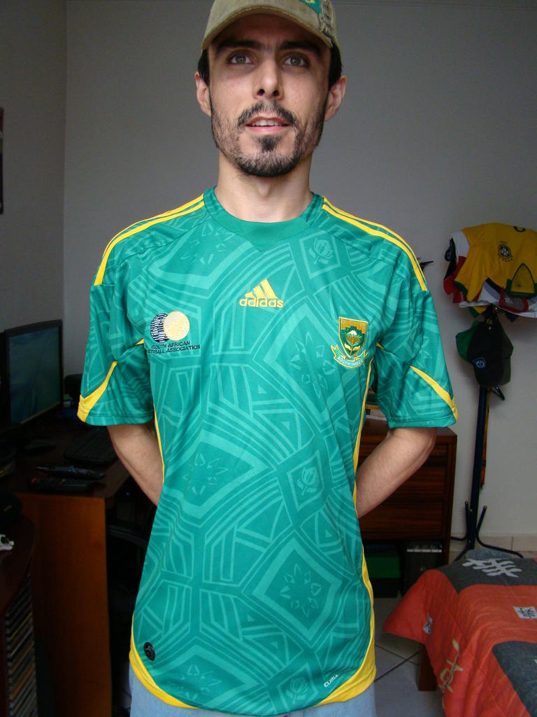 maillot équipe de afrique du sud exterieur 2008-2009 rétro