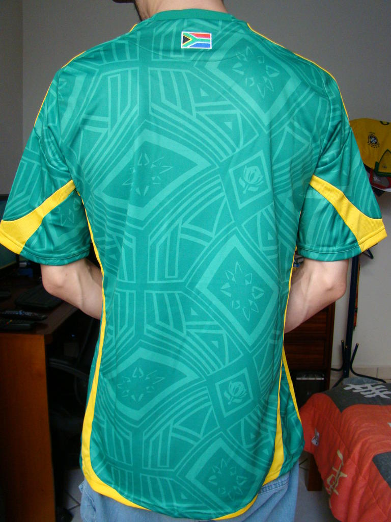 maillot équipe de afrique du sud exterieur 2008-2009 rétro