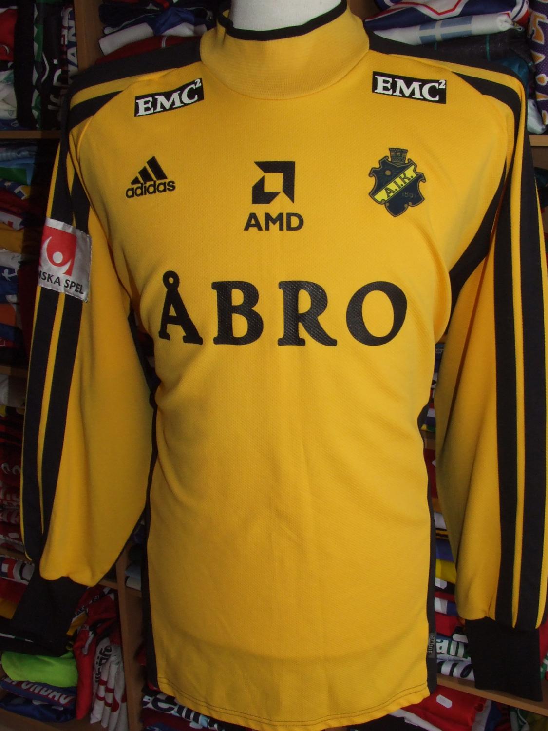 maillot équipe de aik fotboll gardien 2000 pas cher