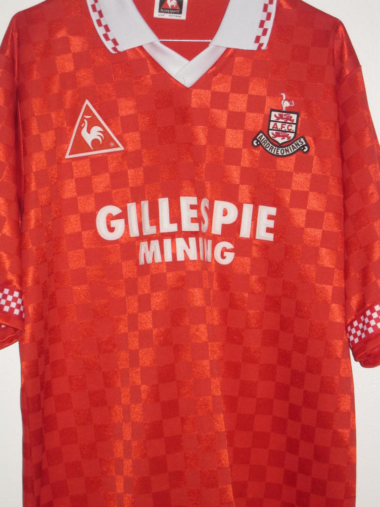 maillot équipe de airdrieonians fc exterieur 1997-1998 pas cher